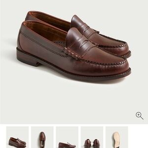 J. Crew Factory Rich Brown Leather Loafers